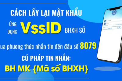 Cấp lại mật khẩu đăng nhập ứng dụng VssID qua phương thức nhắn tin 