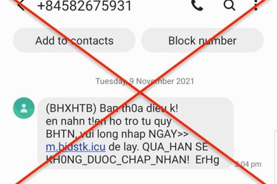 Cảnh giác với các đầu số điện thoại lừa đảo nhận tiền hỗ trợ từ Quỹ Bảo hiểm thất nghiệp 