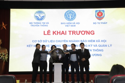 Khai trương cơ sở dữ liệu chuyên ngành BHXH và kết nối hệ thống thông tin quản lý hộ tịch