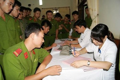 Mức đóng BHYT đối với thân nhân của chiến sỹ đang công tác trong công an nhân dân thực hiện thế nào?