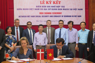 BHXH Việt Nam và Đại Sứ quán Đan Mạch ký kết hợp tác trong lĩnh vực BHYT