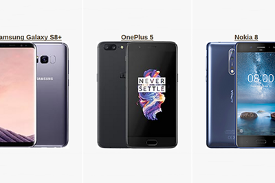 [Infographic] So sánh cấu hình Nokia 8 với OnePlus 5, Galaxy S8+ và iPhone 7 Plus