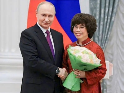 Tổng thống Nga trao tặng huân chương nhà nước cho bà Thái Hương