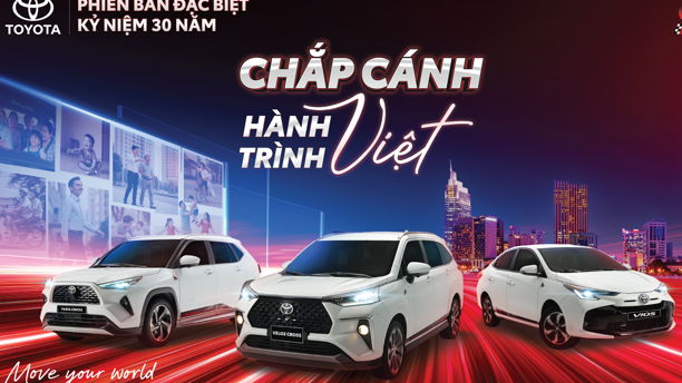 Toyota Việt Nam ra mắt 3 phiên bản đặc biệt Vios, Veloz Cross và Yaris Cross nhân kỷ niệm 30 năm thành lập