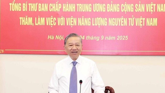 Tổng Bí thư Tô Lâm: Phát triển ứng dụng năng lượng nguyên tử phải là chiến lược lâu dài