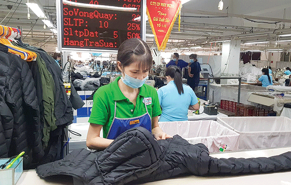 Công ty CP May Meko đã chuẩn bị sẵn sàng để khôi phục sản xuất sau thời gian thực hiện giãn cách xã hội từ 15/7/2021 đến nay. Ảnh: Gia Bảo
