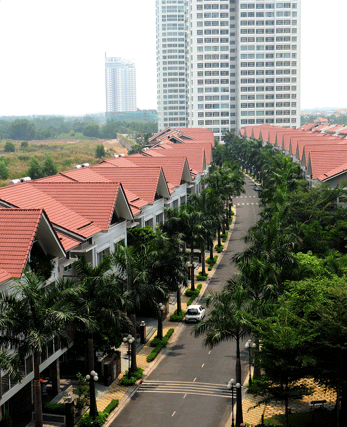 Hình thực tế khu đô thị Dragon City sau 7 năm phát triển. Ảnh PL