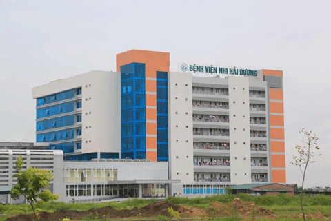 Bệnh viện Nhi Hải Dương, một công trình được xây dựng bằng nguồn vốn trái phiếu Chính phủ đã hoàn thành đưa vào sử dụng. Ảnh: Hạnh Thảo