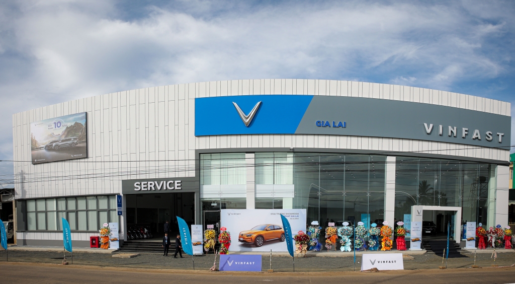 Toàn cảnh showroom VinFast 3S Gia Lai. Ảnh: VIC