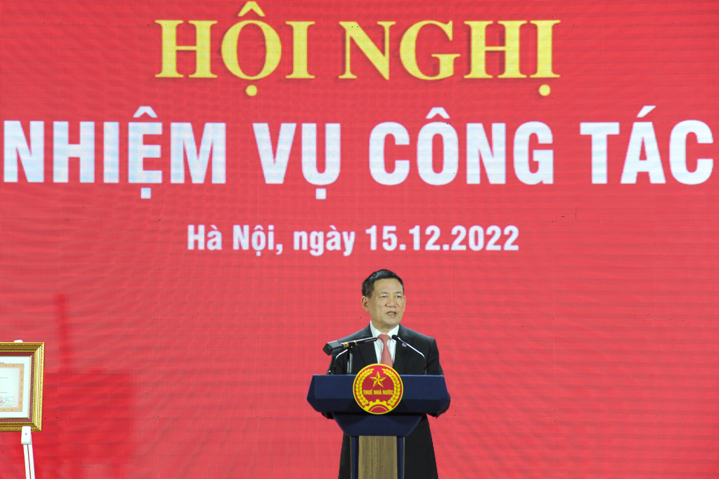 Bộ trưởng Bộ Tài chính Hồ Đức Phớc đánh giá cao những kết quả toàn ngành Thuế đã đạt được trong năm 2022. 