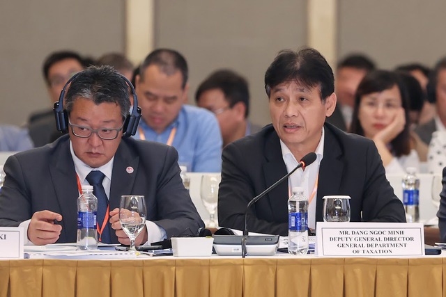 phó Tổng Cục trưởng Tổng cục Thuế Đặng Ngọc Minh phát biểu tại Diễn đàn Doanh nghiệp Việt Nam (VBF) thường niên năm 2023