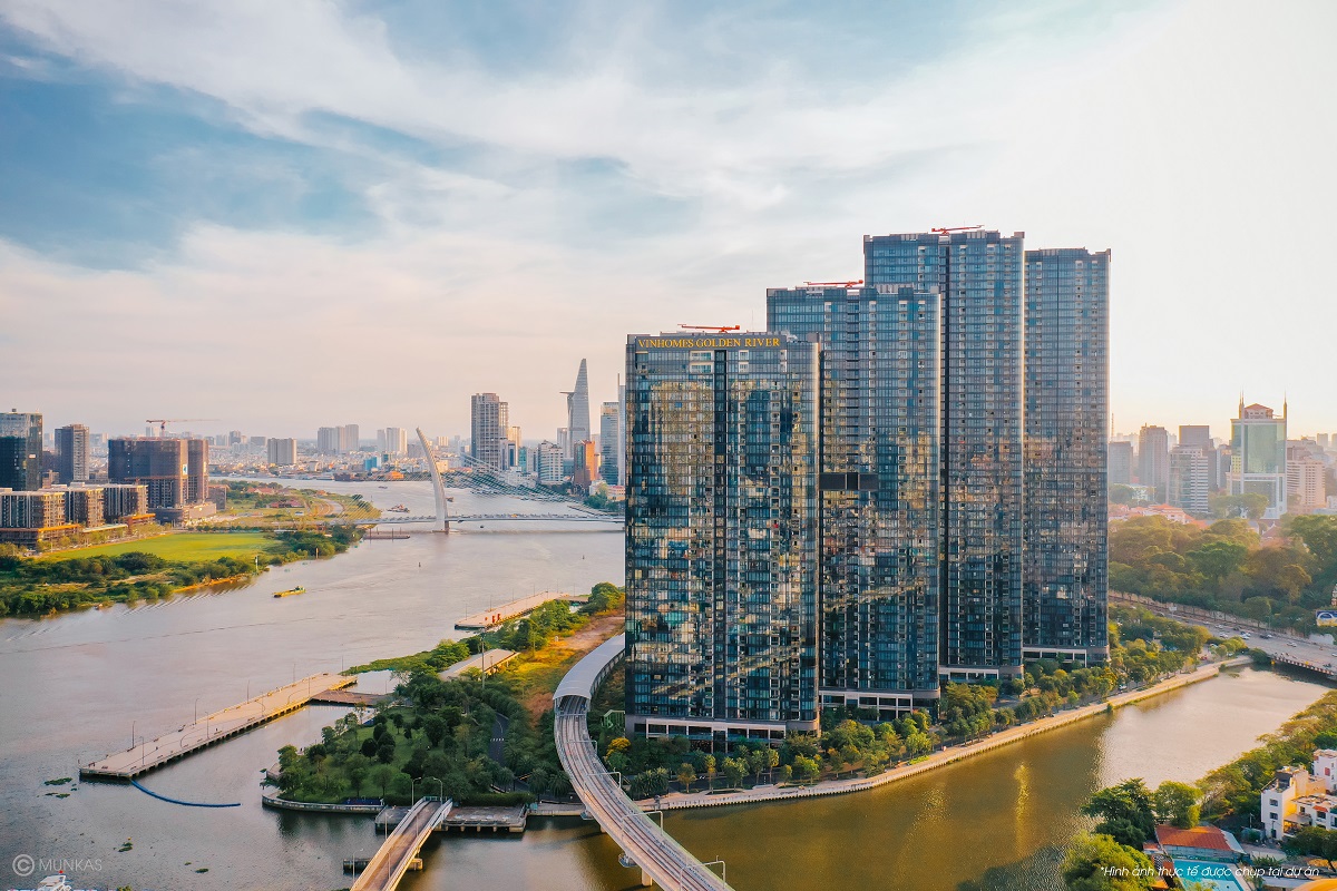 Vinhomes Golden River dự án nằm tại tâm điểm “kim cương” ngay trung tâm Quận 1. Ảnh: VHM