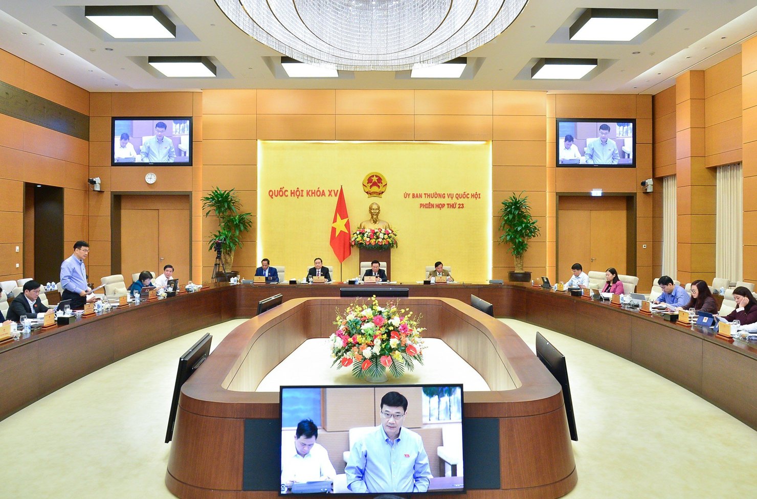 Quang cảnh Phiên họp thứ 23 của Ủy ban Thường vụ Quốc hội.