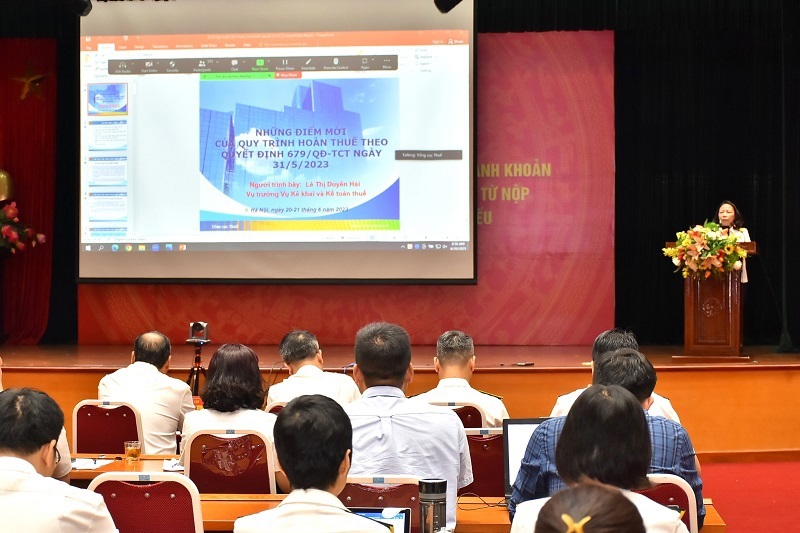 Hoàn cảnh buổi tập huấn của Tổng cục Thuế.