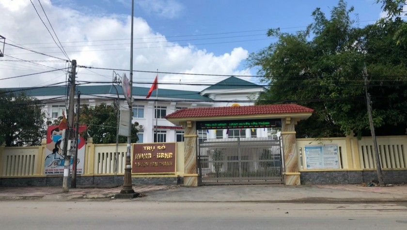 Trụ sở UBND huyện Yên Thành. Nguồn: baophapluat