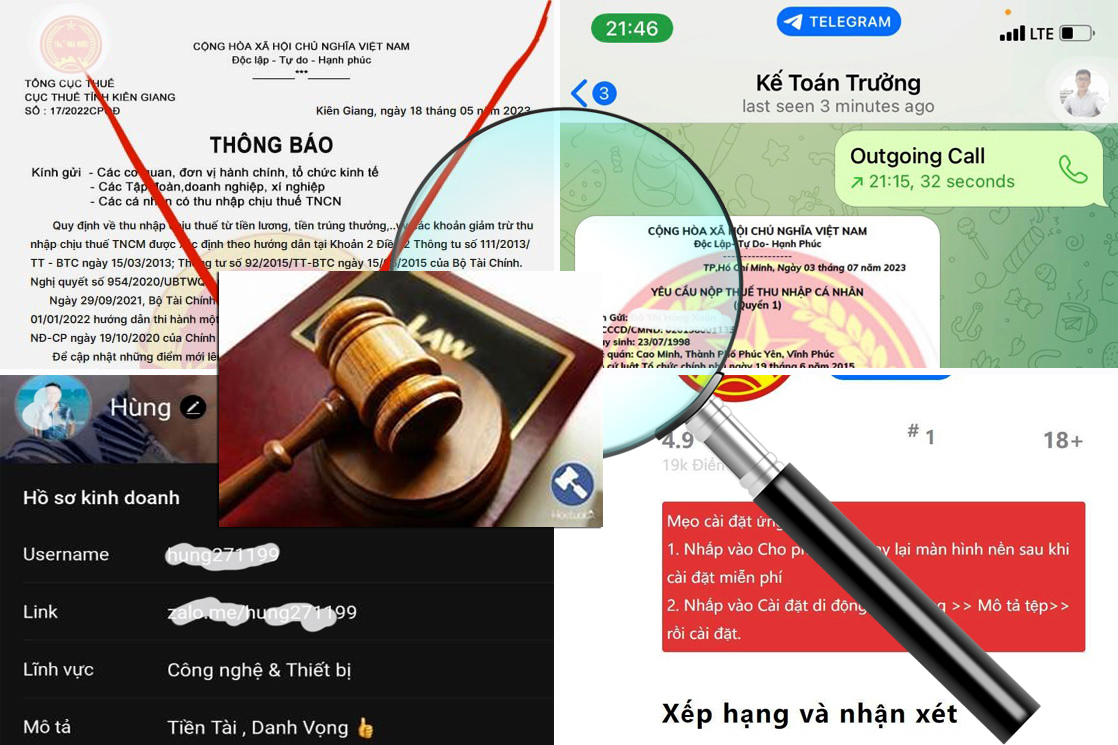 Hiện nay trên các nền tảng mạng xã hội đã xuất hiện quảng cáo các dịch vụ trực tuyến về những tên miền, App giả mạo cơ quan thuế.
