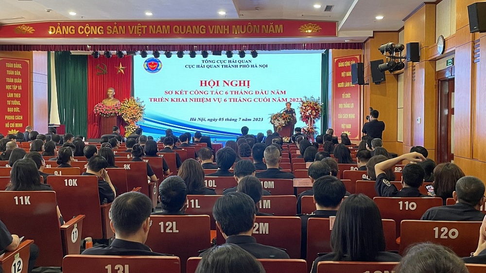 Cục Hải quan TP. Hà Nội tổ chức Hội nghị sơ kết công tác 6 tháng đầu năm, triển khai nhiệm vụ 6 tháng cuối năm 2023.