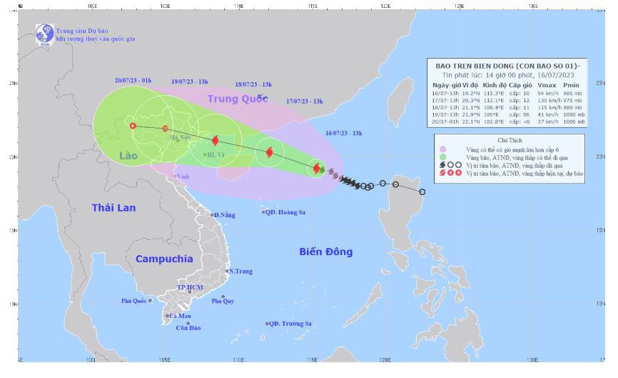 Thủ tướng yêu cầu các địa phương chủ động triển khai quyết liệt các giải pháp ứng phó với bão số 1.