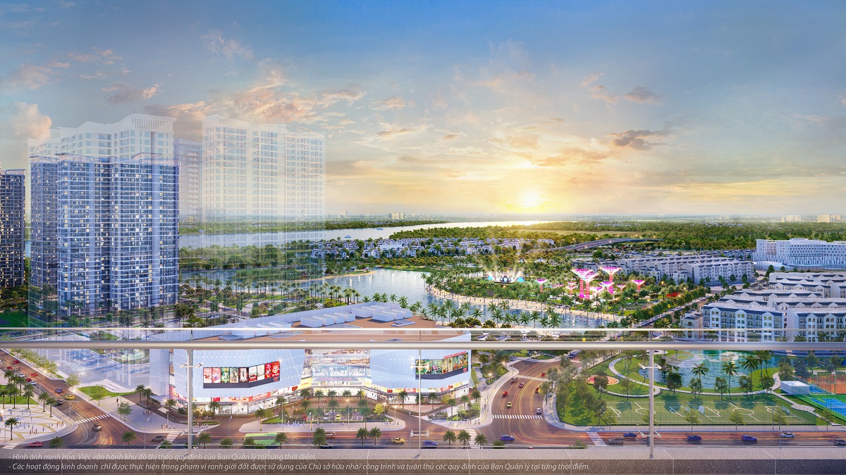 Tầm nhìn “siêu view” có được nhờ vị trí độc tôn của bộ đôi tòa tháp căn hộ GH1 và GH6, dự án Glory Heights. Ảnh: VHM