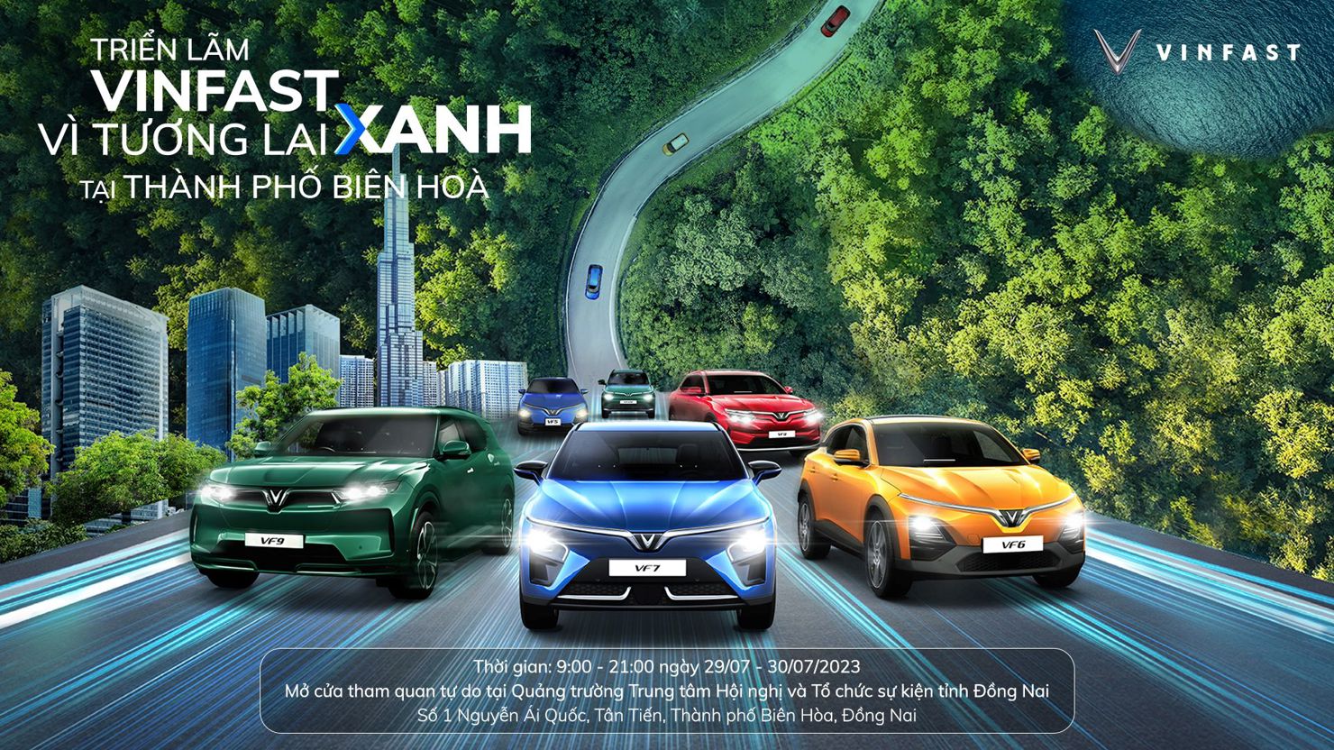 Triển lãm xe điện với quy mô lớn chưa từng có từ trước tới nay tại Việt Nam. Ảnh: Vinfast