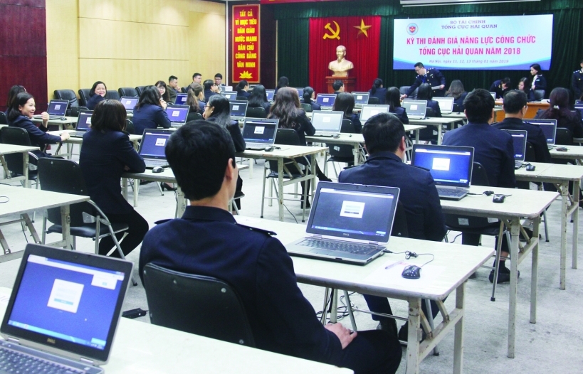 Đến nay đã có 11/35 đơn vị hải quan triển khai đánh giá năng lực công chức. Ảnh: internet