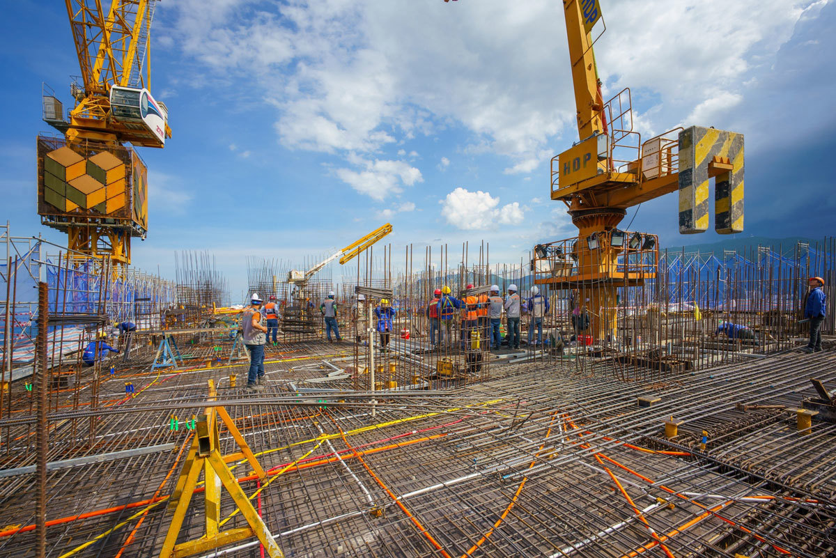 Hưng Thịnh Incons đẩy mạnh thi công, định hướng phát triển dự án nhà ở xã hội. Ảnh: HTN.