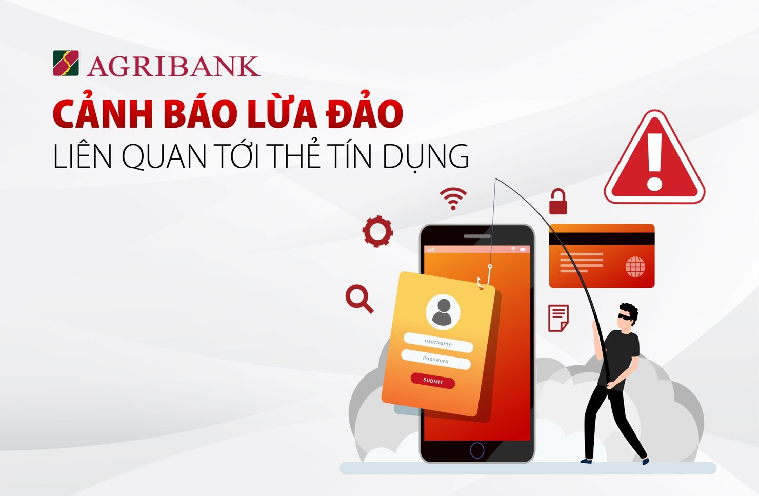 Agribank cảnh báo lừa đảo.