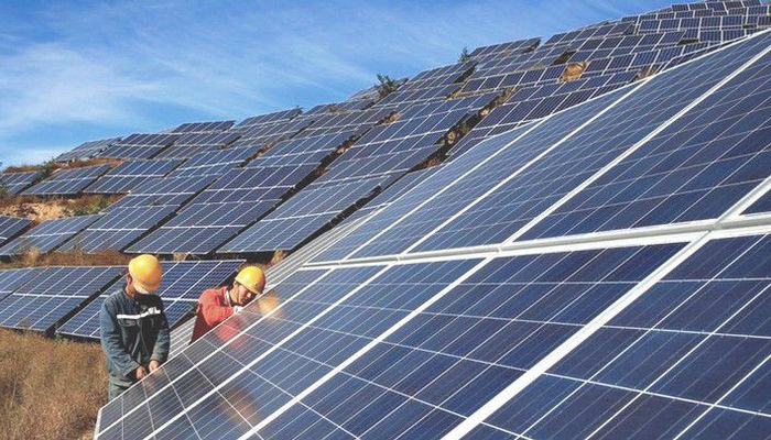 Ngành Năng lượng tái tạo, chiếm 45% tổng dư nợ xanh. Ảnh minh họa