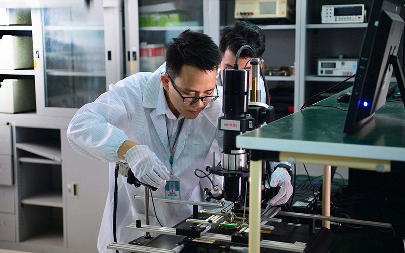 Tập đoàn Công nghiệp-Viễn thông Quân đội (Viettel) là một trong những doanh nghiệp tiên phong đổi mới sáng tạo. Ảnh: Trần Đức