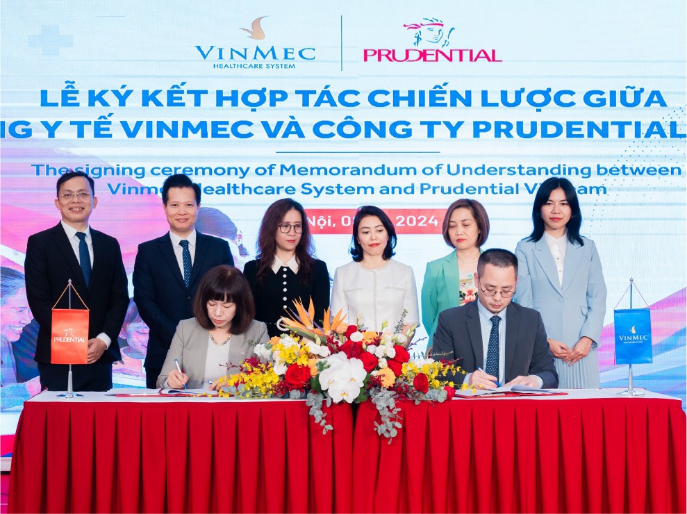 Lễ Ký kết thỏa thuận hợp tác chiến lược giữa Prudential và Vinmec.