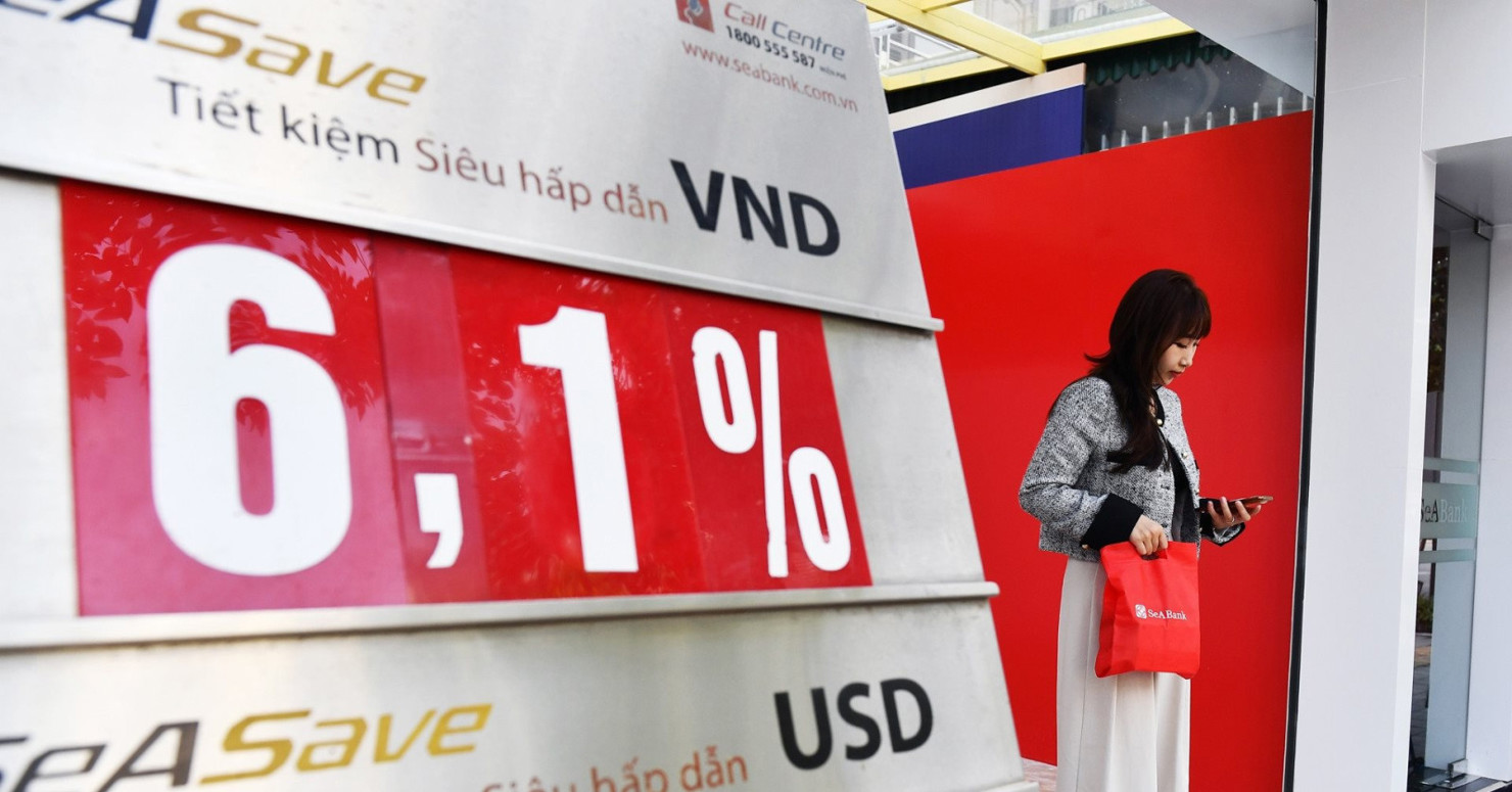ABBank là nhà băng có mức tăng mạnh nhất, từ 0,4 đến 1,7 điểm phần trăm. Ảnh minh họa.