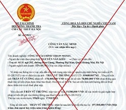 Mẫu thông báo, giấy mời,…giả mạo, lừa đảo.