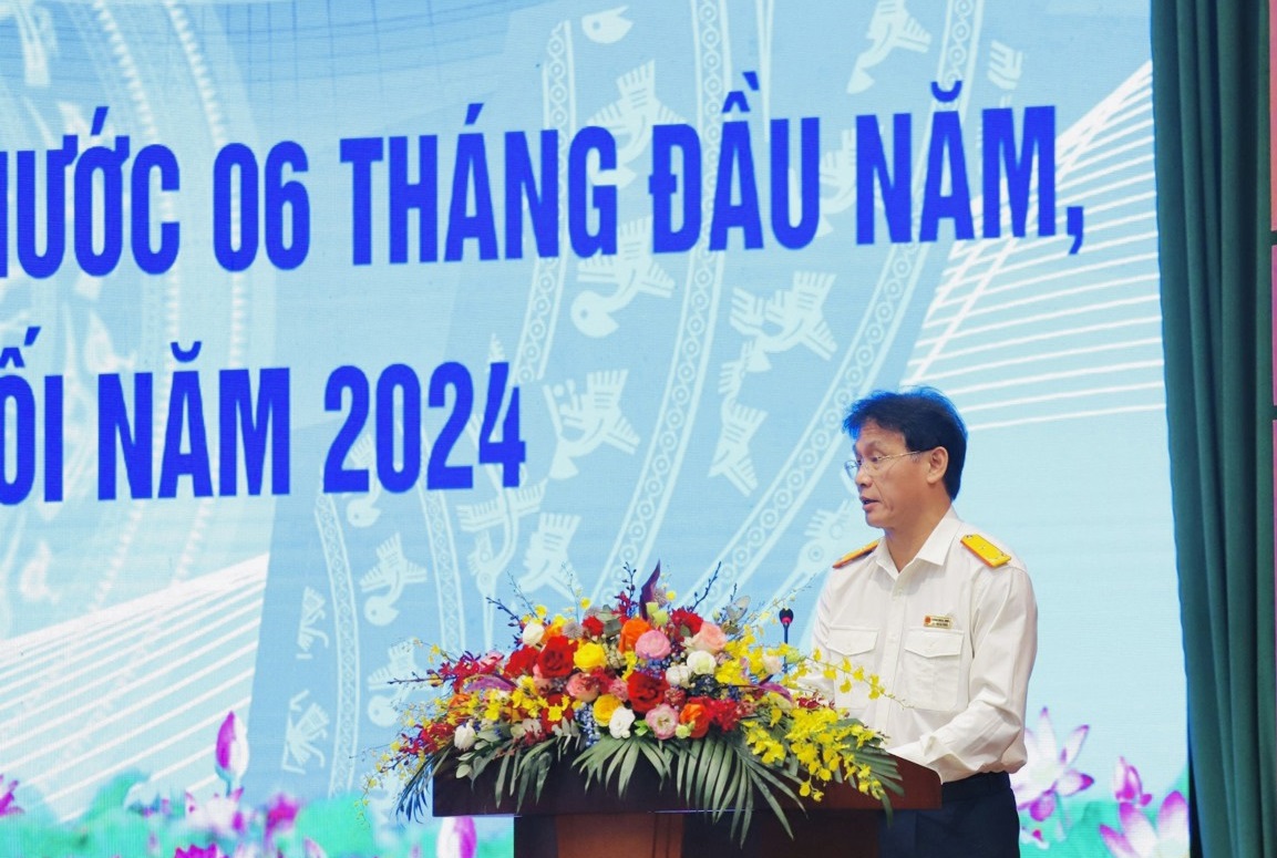 Phó Tổng cục trưởng Tổng cục Thuế Đặng Ngọc Minh phát biểu tại Hội nghị. Ảnh: LT.