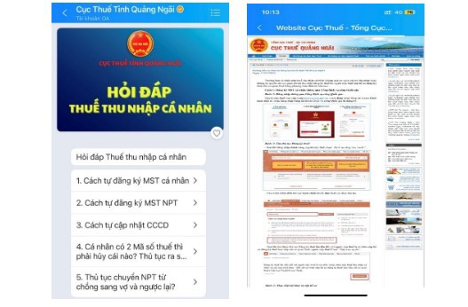 Cơ quan thuể ứng dụng giải pháp sử dụng trí tuệ nhân tạo AI, trợ lý ảo Chatbot để hỗ trợ người nộp thuế.