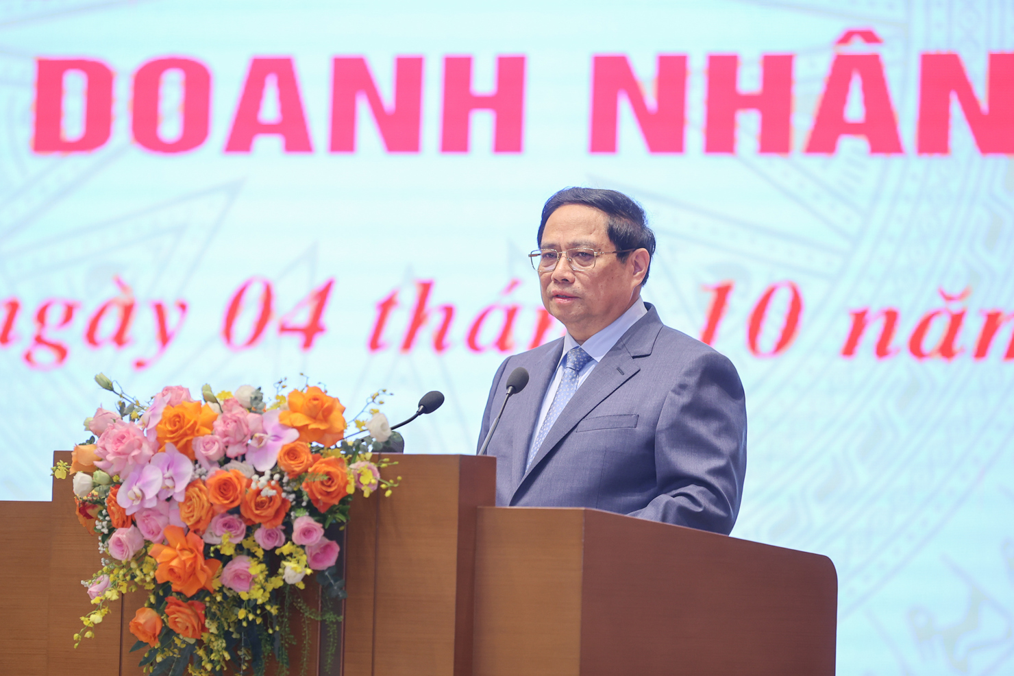 Thủ tướng Phạm Minh Chính phát biểu tại cuộc gặp mặt.
