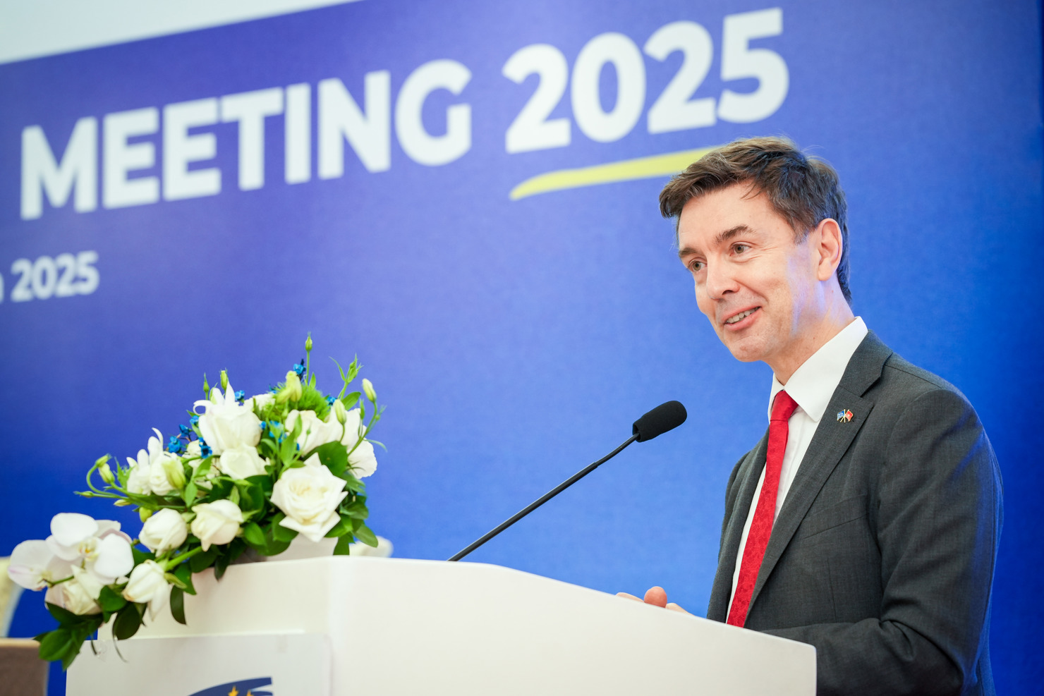 Ông Julien Guerrier, Đại sứ EU tại Việt Nam phát biểu tại sự kiện