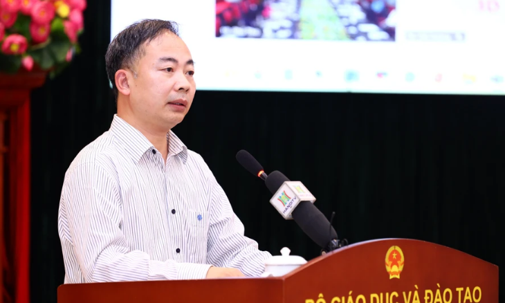 Ông Nguyễn Ngọc Hà- Phó Cục trưởng Cục Quản lý chất lượng thông tin về công tác tổ chức thi tốt nghiệp THPT 2025.