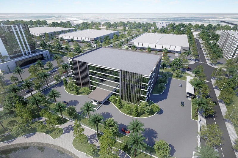 Phối cảnh Trung tâm Logistics Quốc tế Bắc Giang.