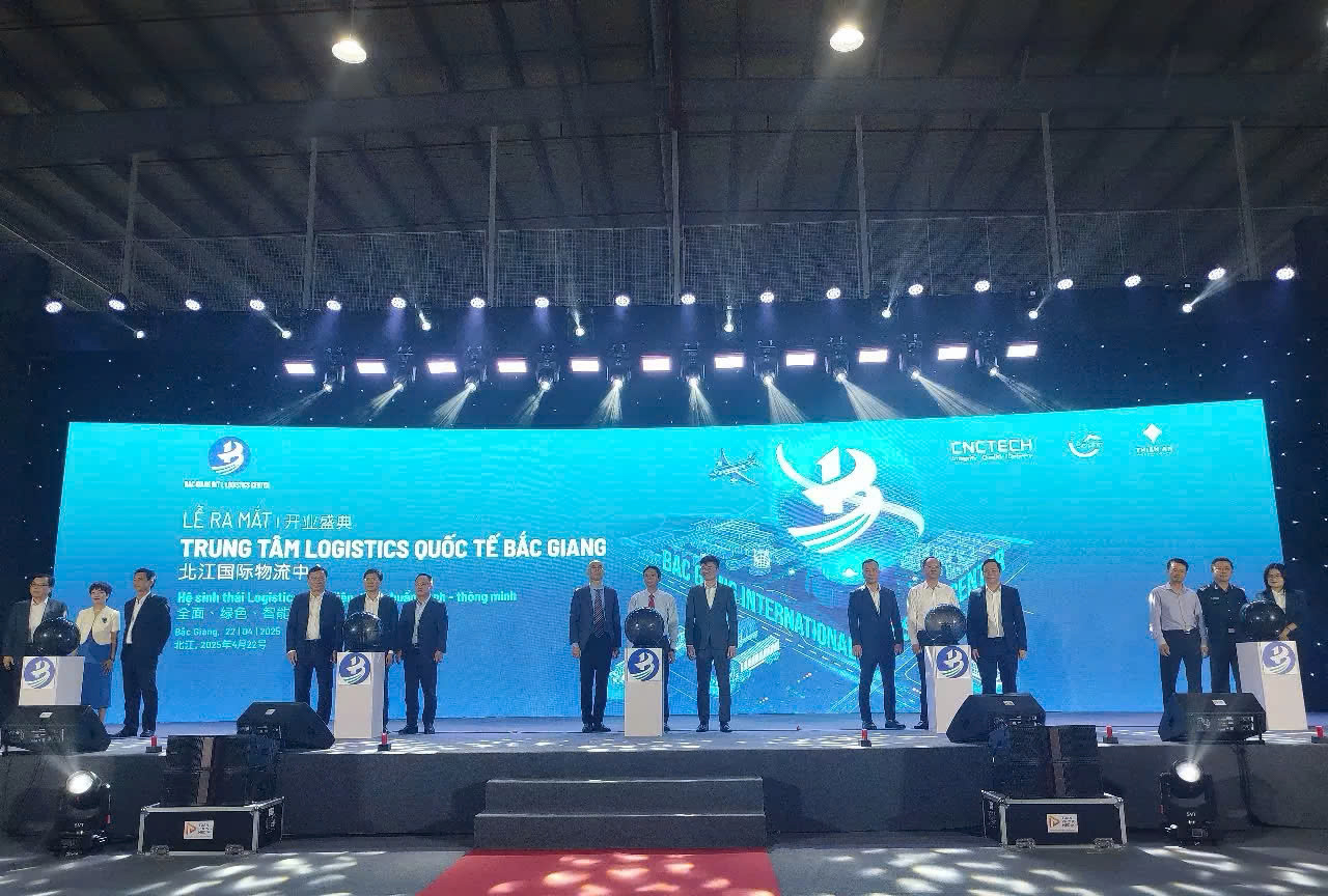 Trung tâm Logistics Quốc tế Bắc Giang chính thức được khai trương ngày 22/4.