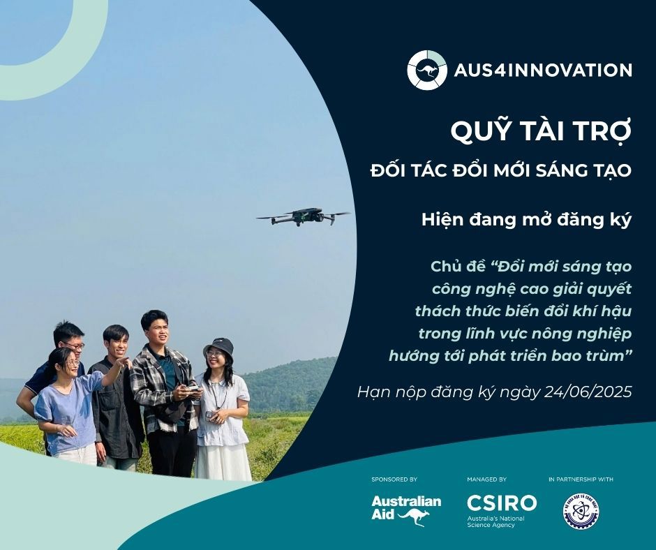Quỹ tài trợ hỗ trợ tài chính từ 300.000 đến 700.000 AUD cho mỗi dự án.
