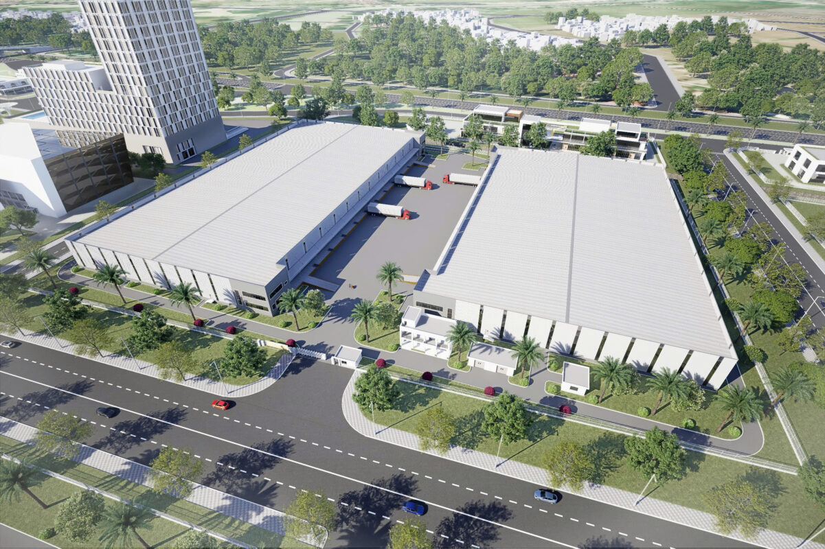 Trung tâm Logistics Quốc tế Bắc Giang được thiết kế xây dựng chú trọng đến các yếu tố phát triển xanh.