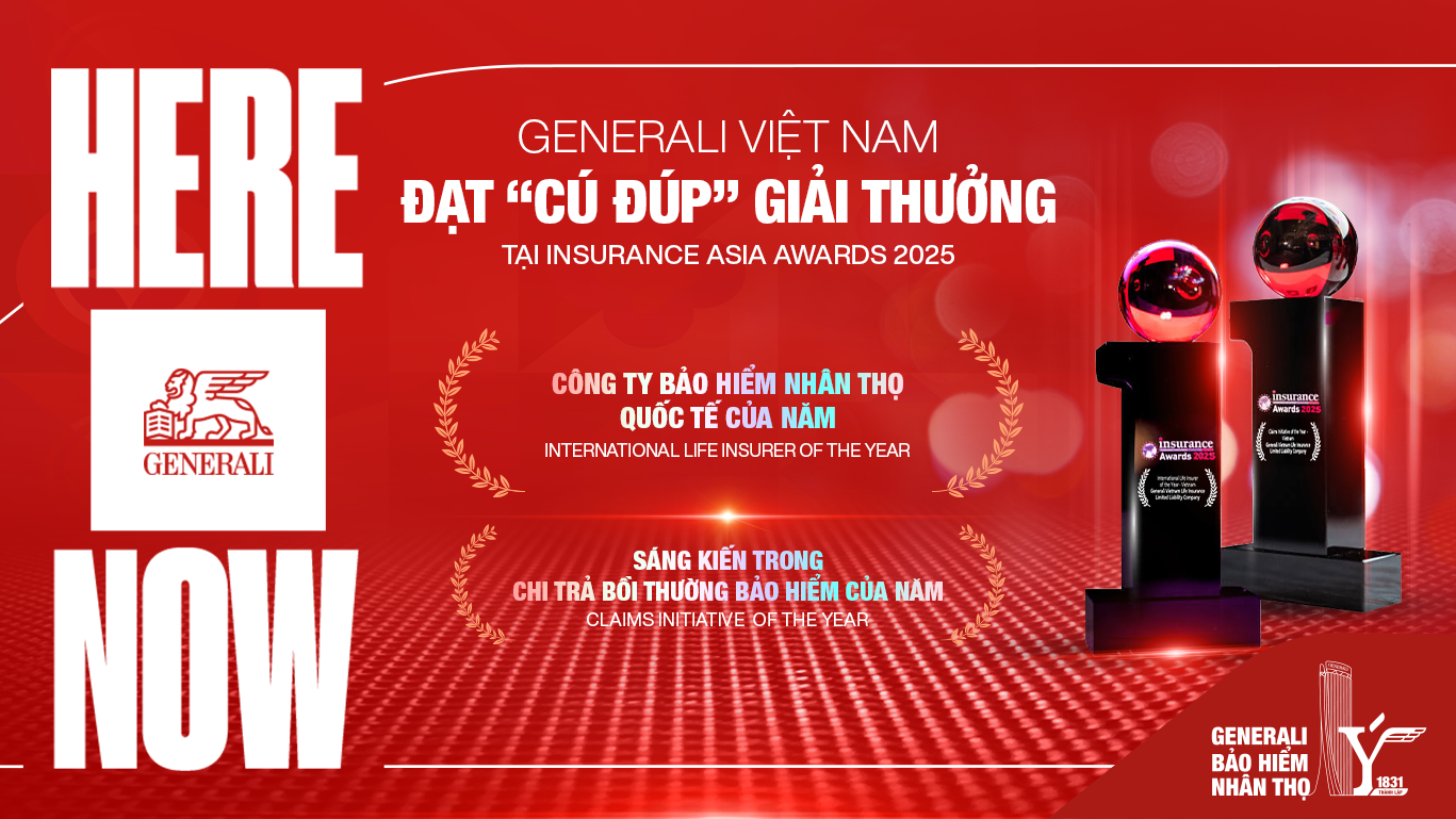 Generali Việt Nam xuất sắc giành cú đúp giải thưởng tại Insurance Asia Awards 2025.