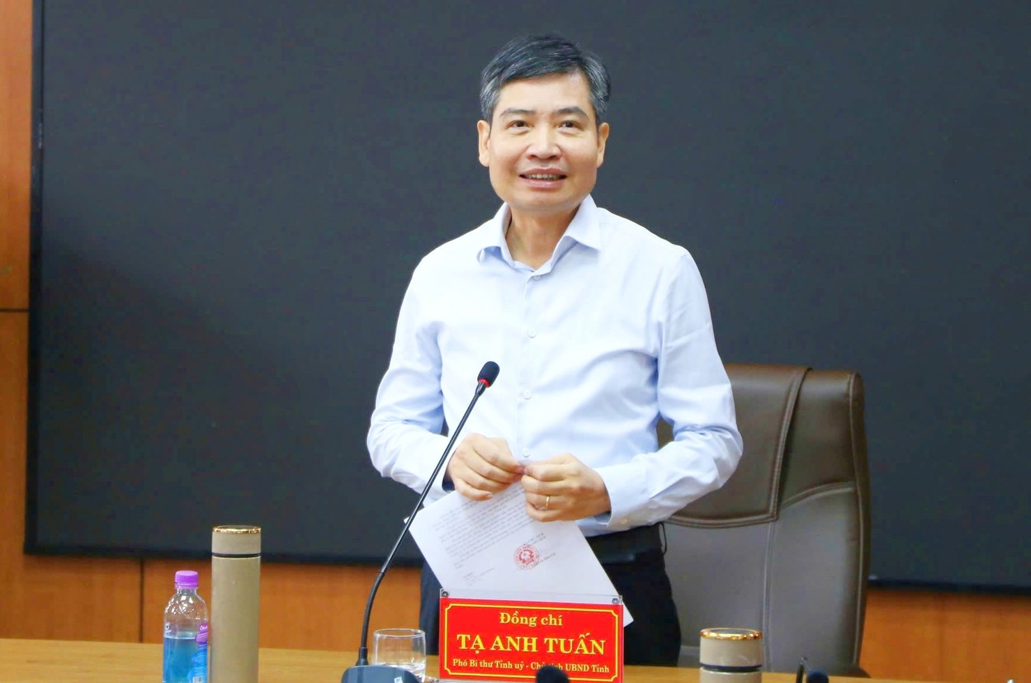 Chủ tịch UBND tỉnh Đắk Lắk Tạ Anh Tuấn làm Trưởng Ban Chỉ đạo thực hiện chính sách BHXH, BHYT, BHTN. Ảnh: TT