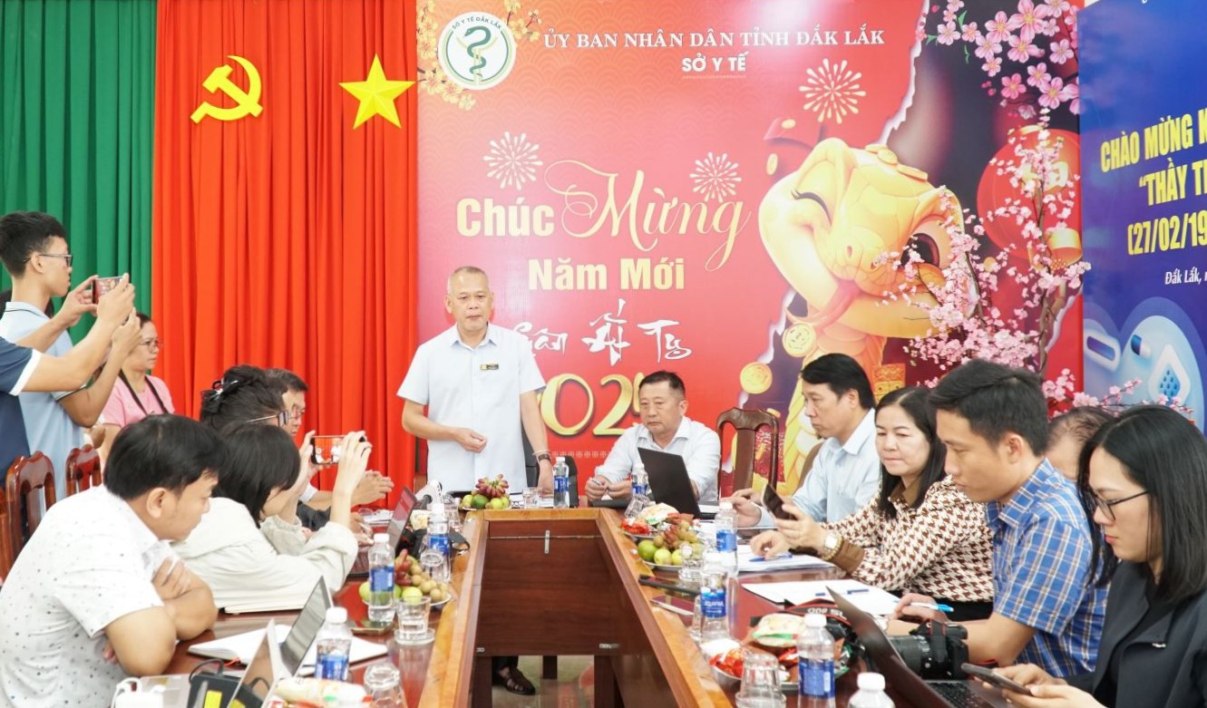 Giám đốc Sở Y tế tỉnh Đắk Lắk Nay Phi La thông tin vụ việc. Ảnh: YT