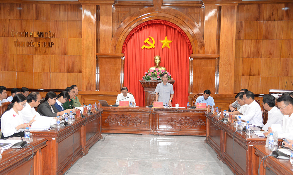 Lãnh đạo tỉnh Đồng Tháp chỉ đạo kế hoạch giải ngân vốn đầu tư công những tháng cuối năm 2025.