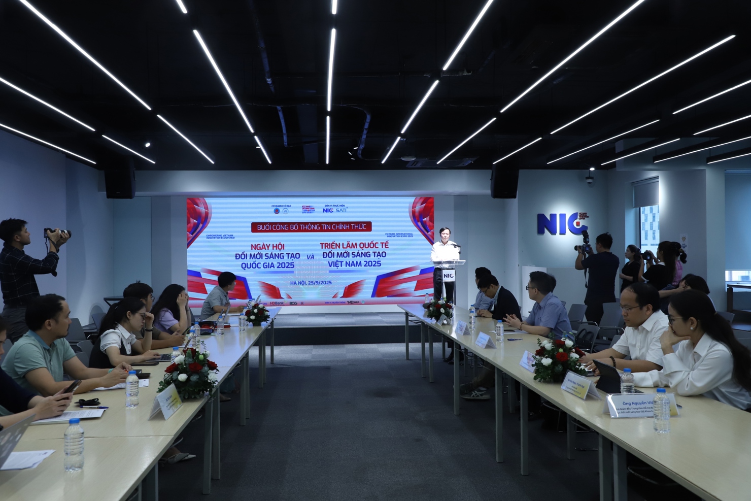 Toàn cảnh Buổi công bố thông tin Ngày hội Đổi mới sáng tạo Quốc gia 2025.