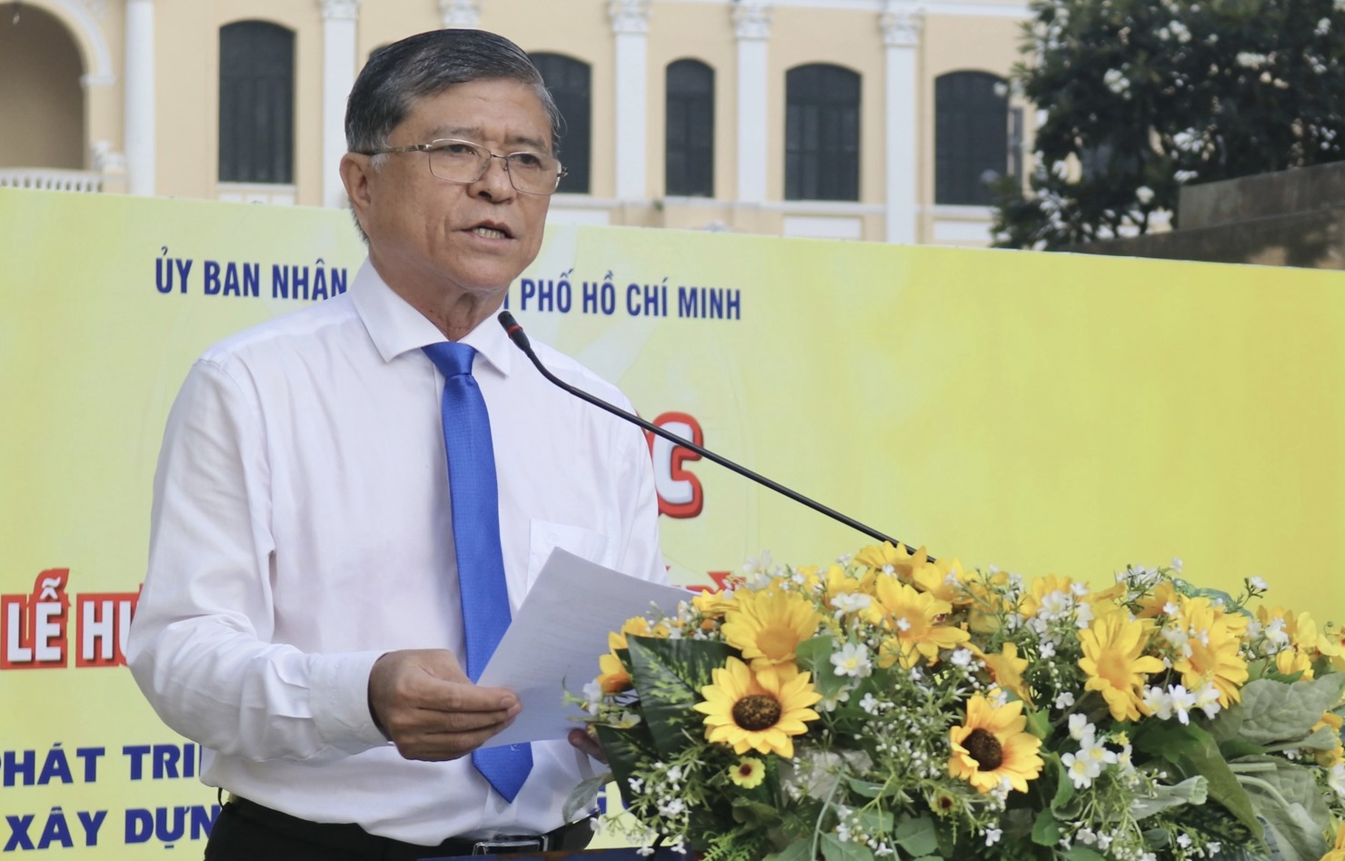 Giám đốc Sở GD&ĐT TP. Hồ Chí Minh Nguyễn Văn Hiếu kêu gọi mỗi người dân cần nêu cao tinh thần tích cực tự học, học tập suốt đời. Ảnh: Lê Văn 