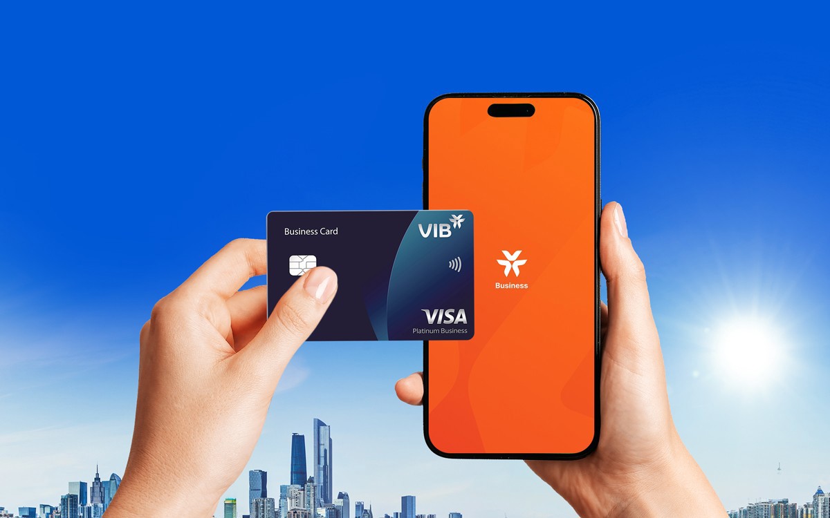 Thẻ VIB Business Card (Visa) được thiết kế với hạn mức lên tới 1 tỷ đồng. Ảnh: VIB