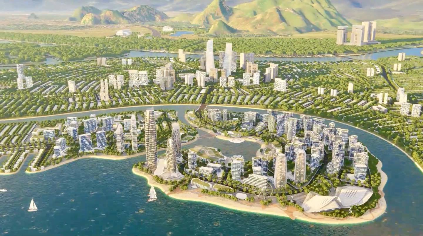 Phối cảnh Khu đô thị ven vịnh Cam Ranh. Ảnh: DN