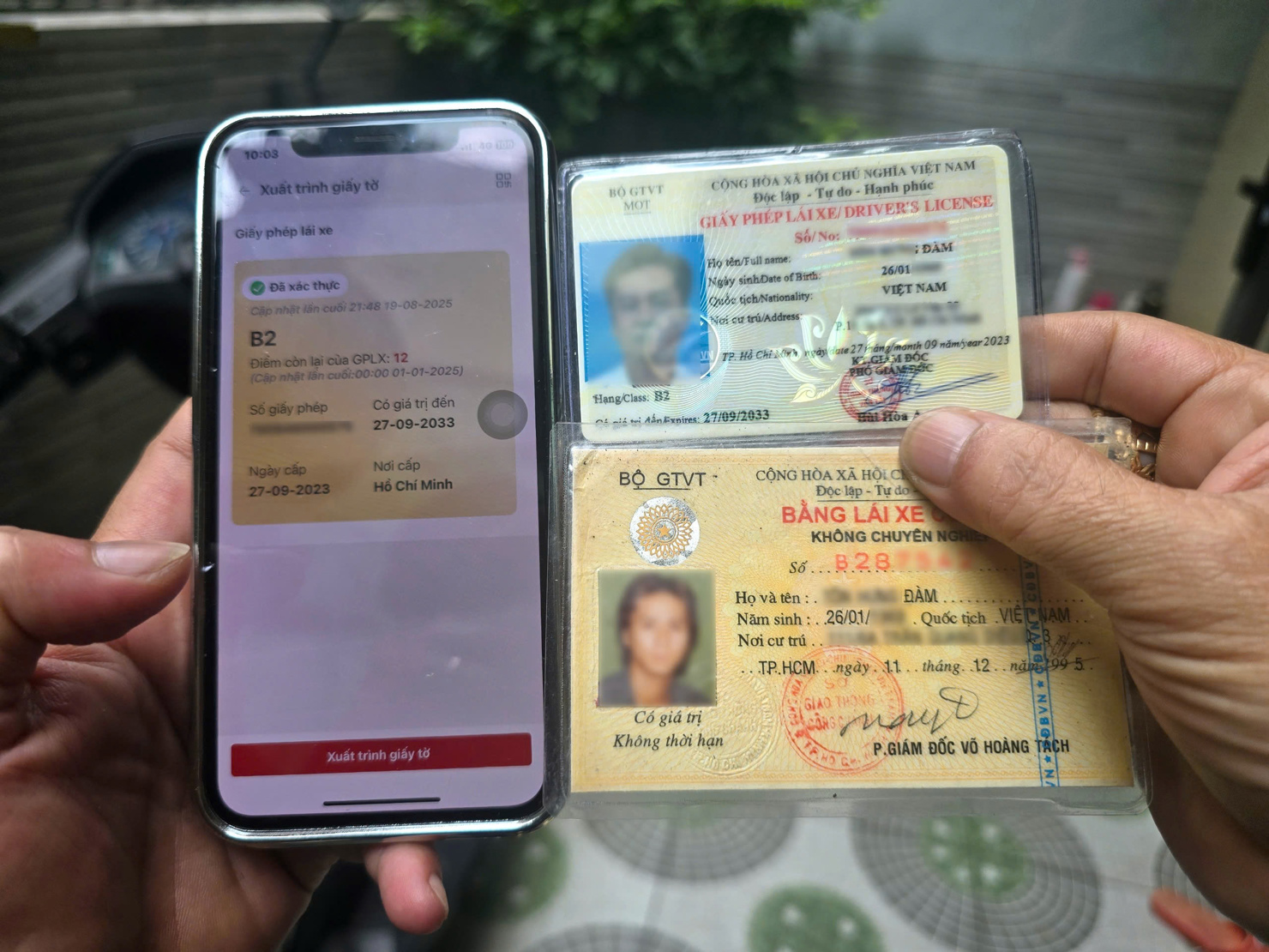 Các loại giấy phép lái xe hiện nay mà người dân có thể xuất trình cho lực lượng chức năng khi có yêu cầu kiểm tra